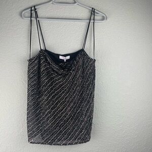 Parker Silver Sequin‎ Camisole Top with NWT